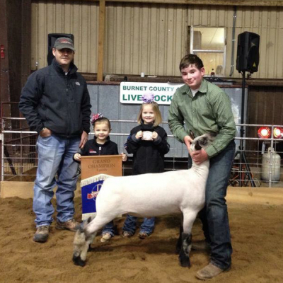 2015 Grand Champion Burnet County 3rd Place MW Kerrville District Show